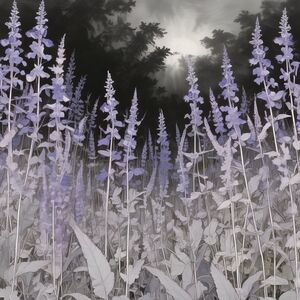 Lavender Floral Art Print